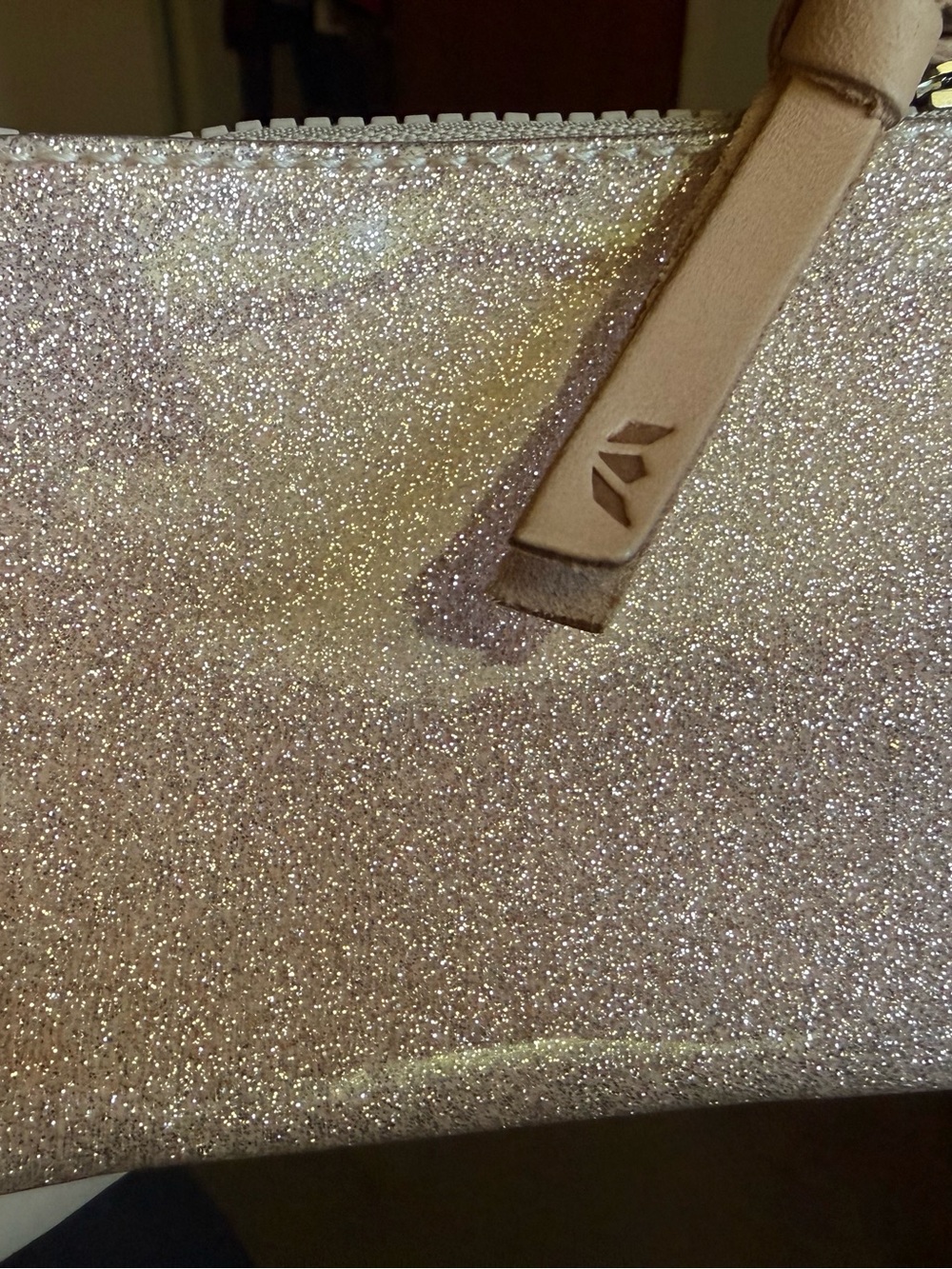 Consuela Pink Glitter Zip Pouch - Picture 4 of 6